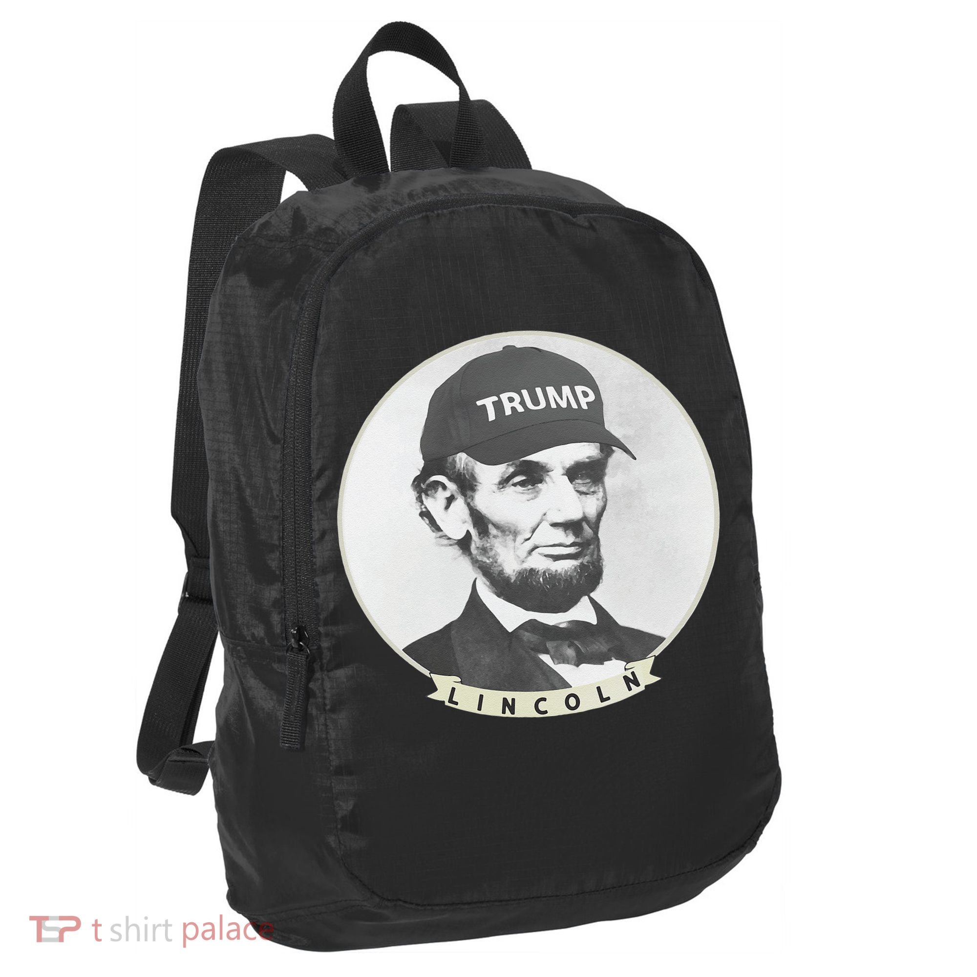 Lincoln Wearing Trump Hat Funny Abe Merica Abraham Port Authority Crush Ripstop Backpack