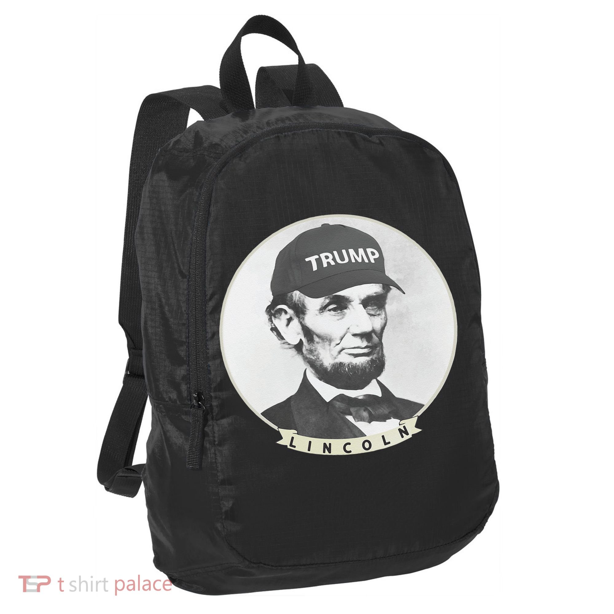 Lincoln Wearing Trump Hat Funny Abe Merica Abraham Port Authority Crush Ripstop Backpack