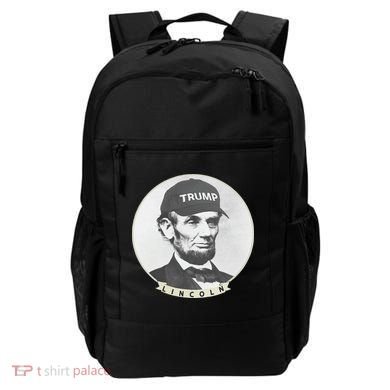 Lincoln Wearing Trump Hat Funny Abe Merica Abraham Backpack