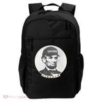 Lincoln Wearing Trump Hat Funny Abe Merica Abraham Backpack thumb 0