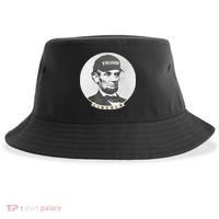 Lincoln Wearing Trump Hat Funny Abe Merica Abraham Sustainable Bucket Hat thumb 0