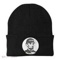 Lincoln Wearing Trump Hat Funny Abe Merica Abraham Beanie thumb 0