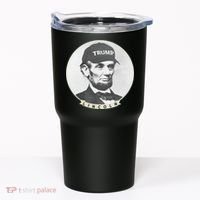 Lincoln Wearing Trump Hat Funny Abe Merica Abraham Tumbler thumb 0