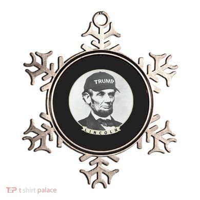 Lincoln Wearing Trump Hat Funny Abe Merica Abraham Ornament