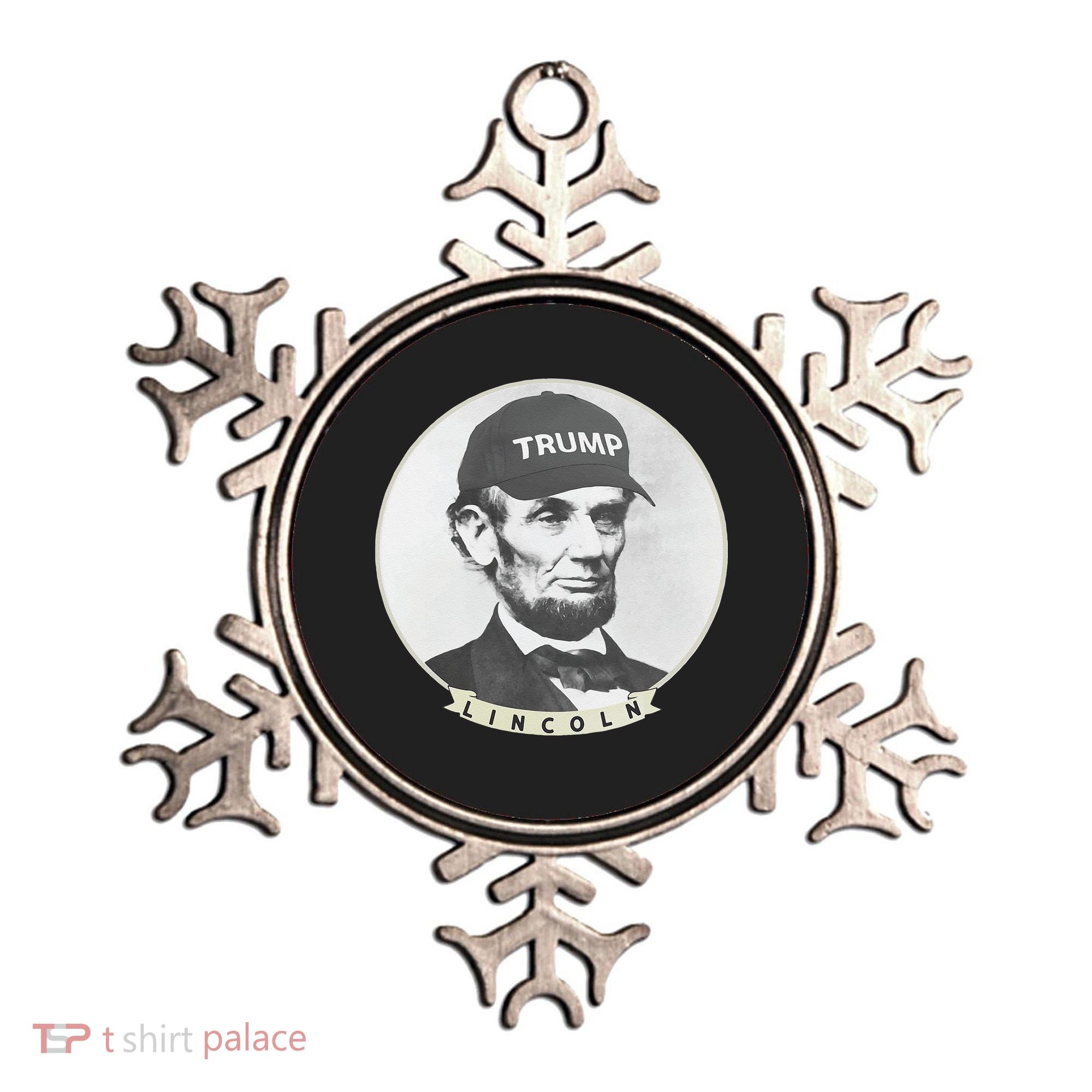 Lincoln Wearing Trump Hat Funny Abe Merica Abraham Ornament