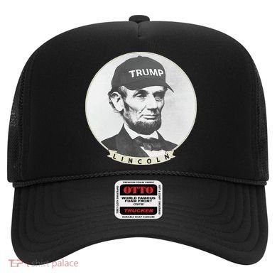 Lincoln Wearing Trump Hat Funny Abe Merica Abraham Hat