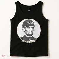 Lincoln Wearing Trump Hat Funny Abe Merica Abraham Tank Top thumb 2