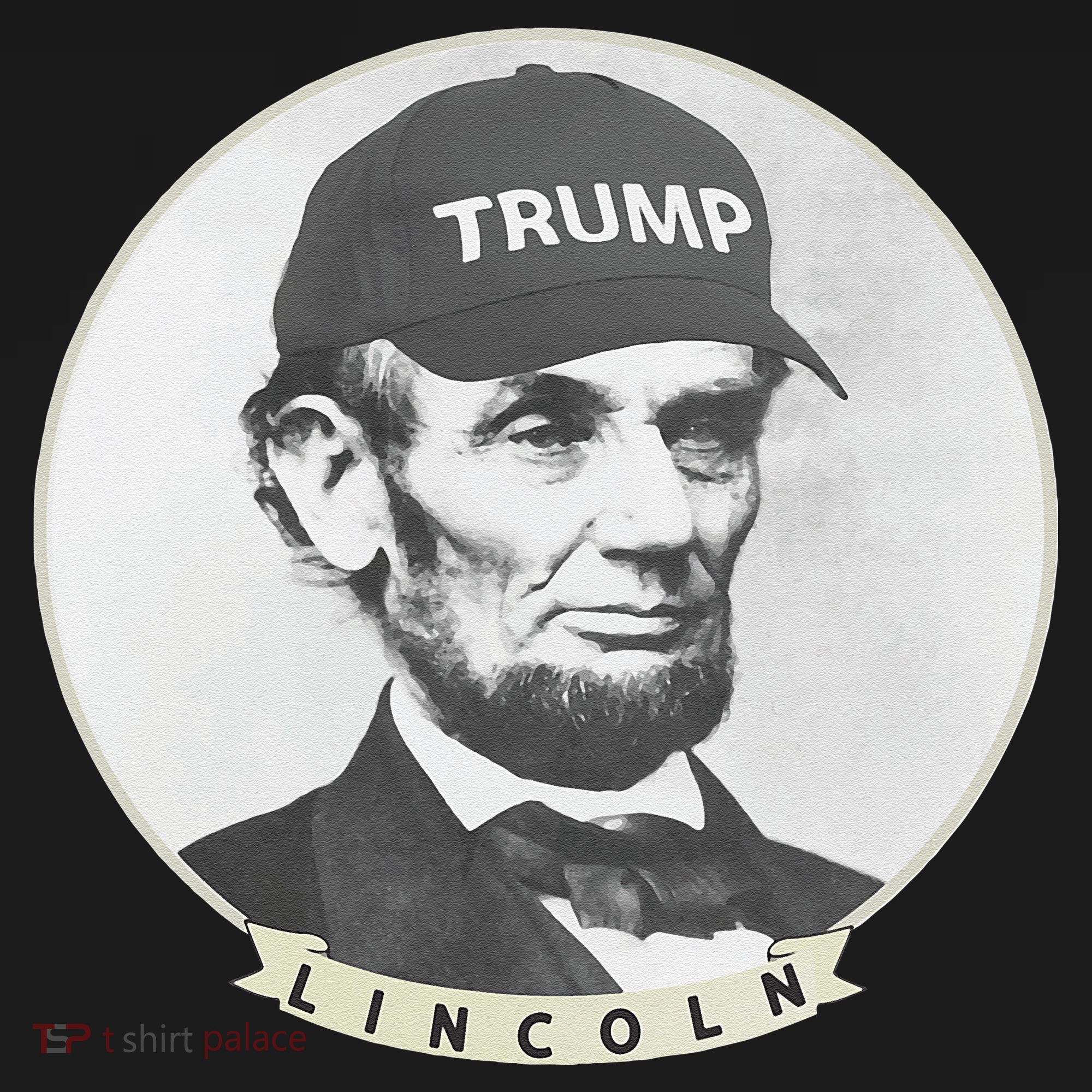 Lincoln Wearing Trump Hat Funny Abe Merica Abraham Kids T-Shirt