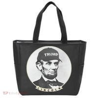 Lincoln Wearing Trump Hat Funny Abe Merica Abraham Tote Bag thumb 0