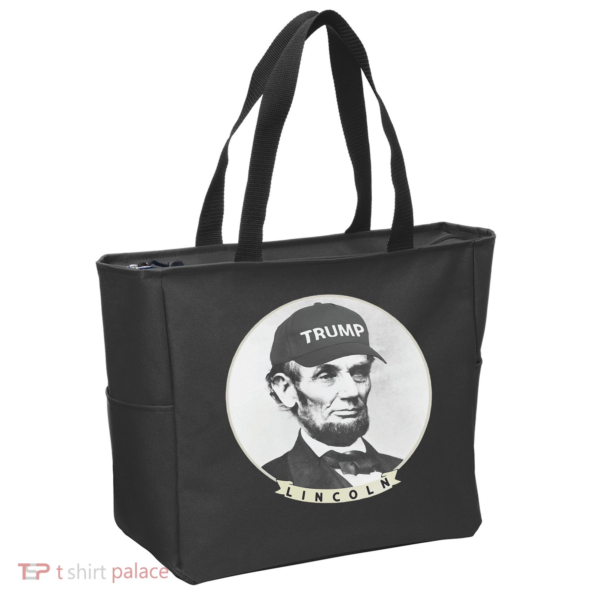 Lincoln Wearing Trump Hat Funny Abe Merica Abraham Tote Bag