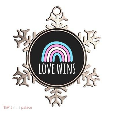 Love Wins Transgender Rainbow Pride Month Ornament