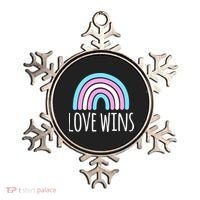 Love Wins Transgender Rainbow Pride Month Ornament thumb 0