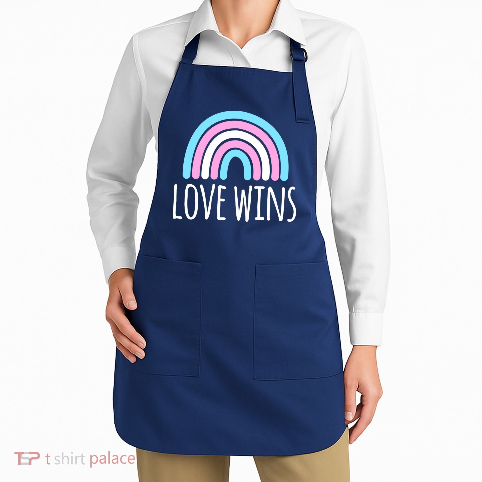 Love Wins Transgender Rainbow Pride Month Apron