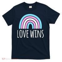 Love Wins Transgender Rainbow Pride Month T-Shirt thumb 0
