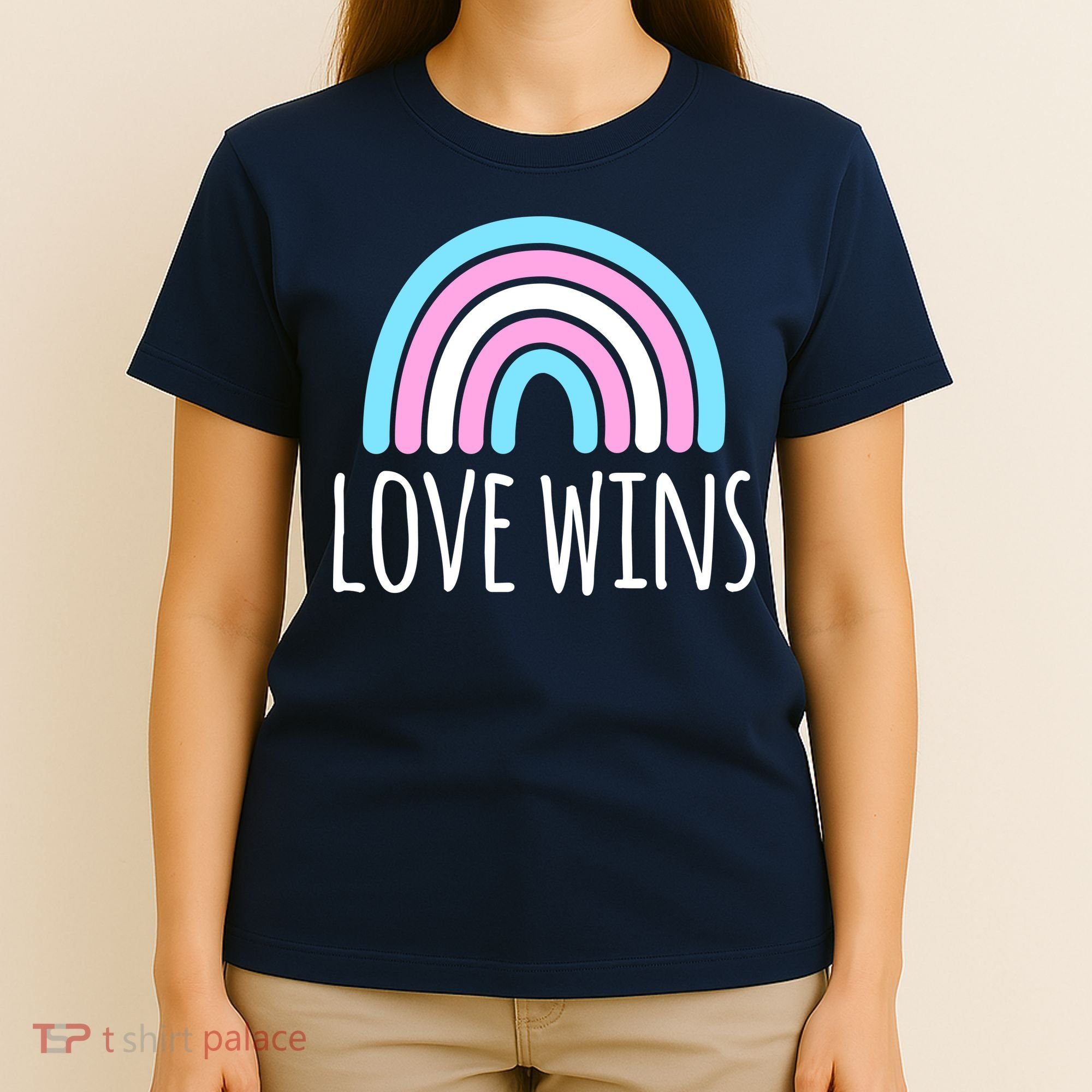 Love Wins Transgender Rainbow Pride Month T-Shirt