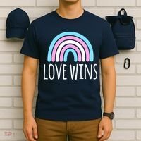 Love Wins Transgender Rainbow Pride Month T-Shirt thumb 6