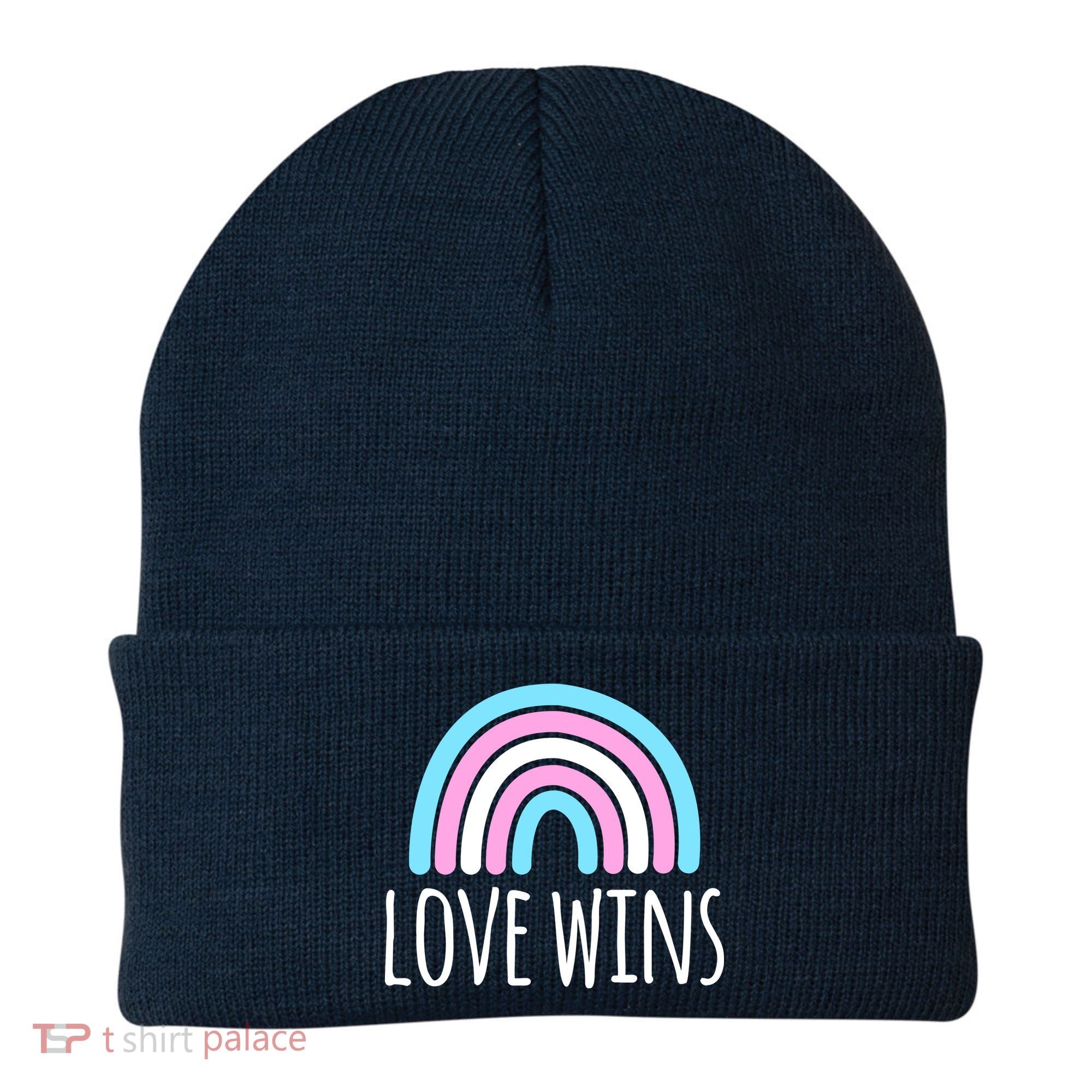 Love Wins Transgender Rainbow Pride Month Beanie