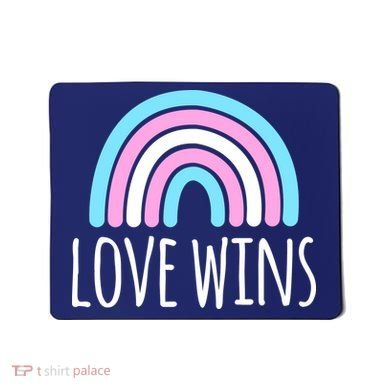 Love Wins Transgender Rainbow Pride Month Mousepad
