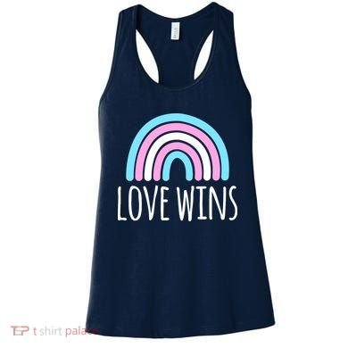 Love Wins Transgender Rainbow Pride Month Women's Tank Top