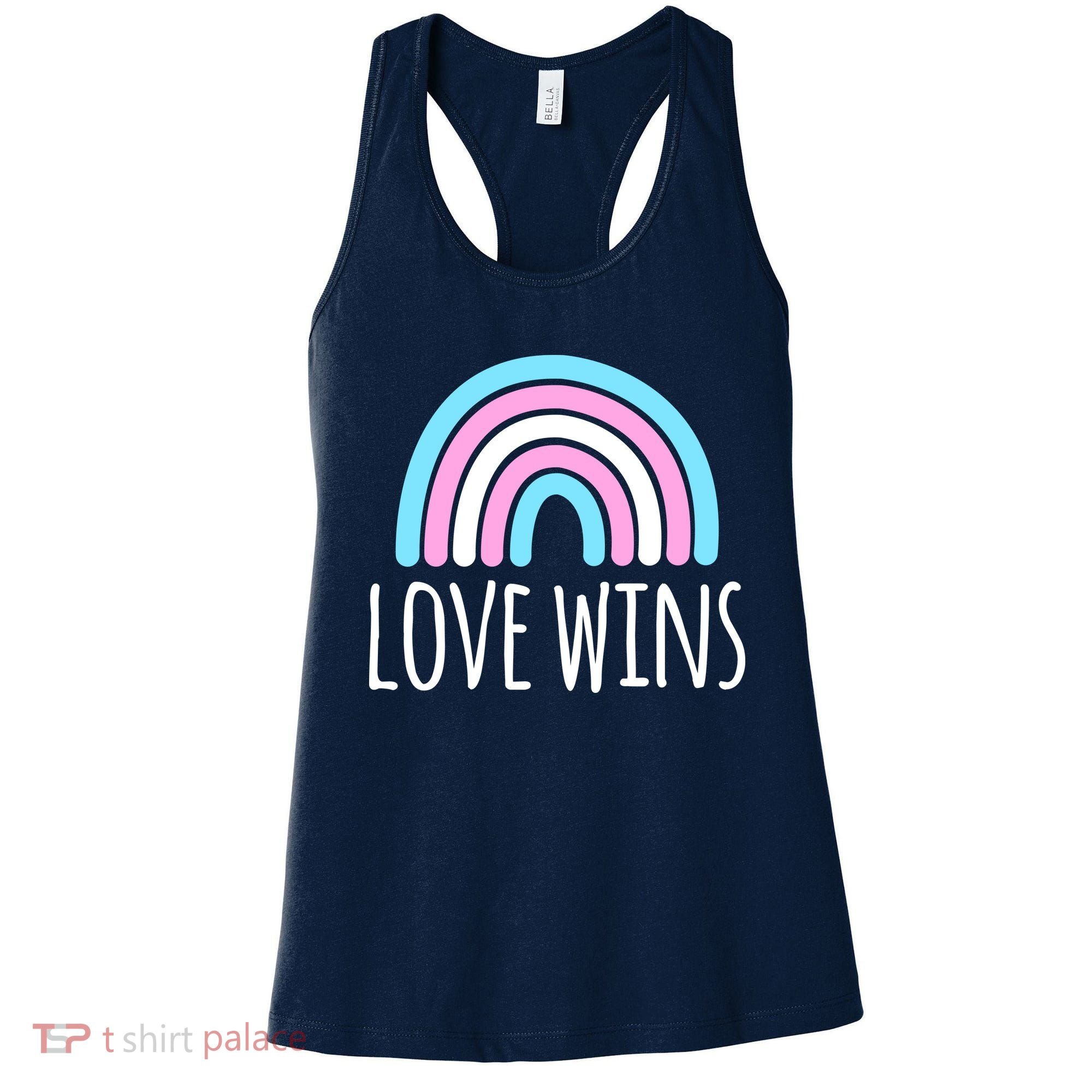 Love Wins Transgender Rainbow Pride Month Women's Tank Top