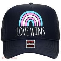 Love Wins Transgender Rainbow Pride Month Hat thumb 0