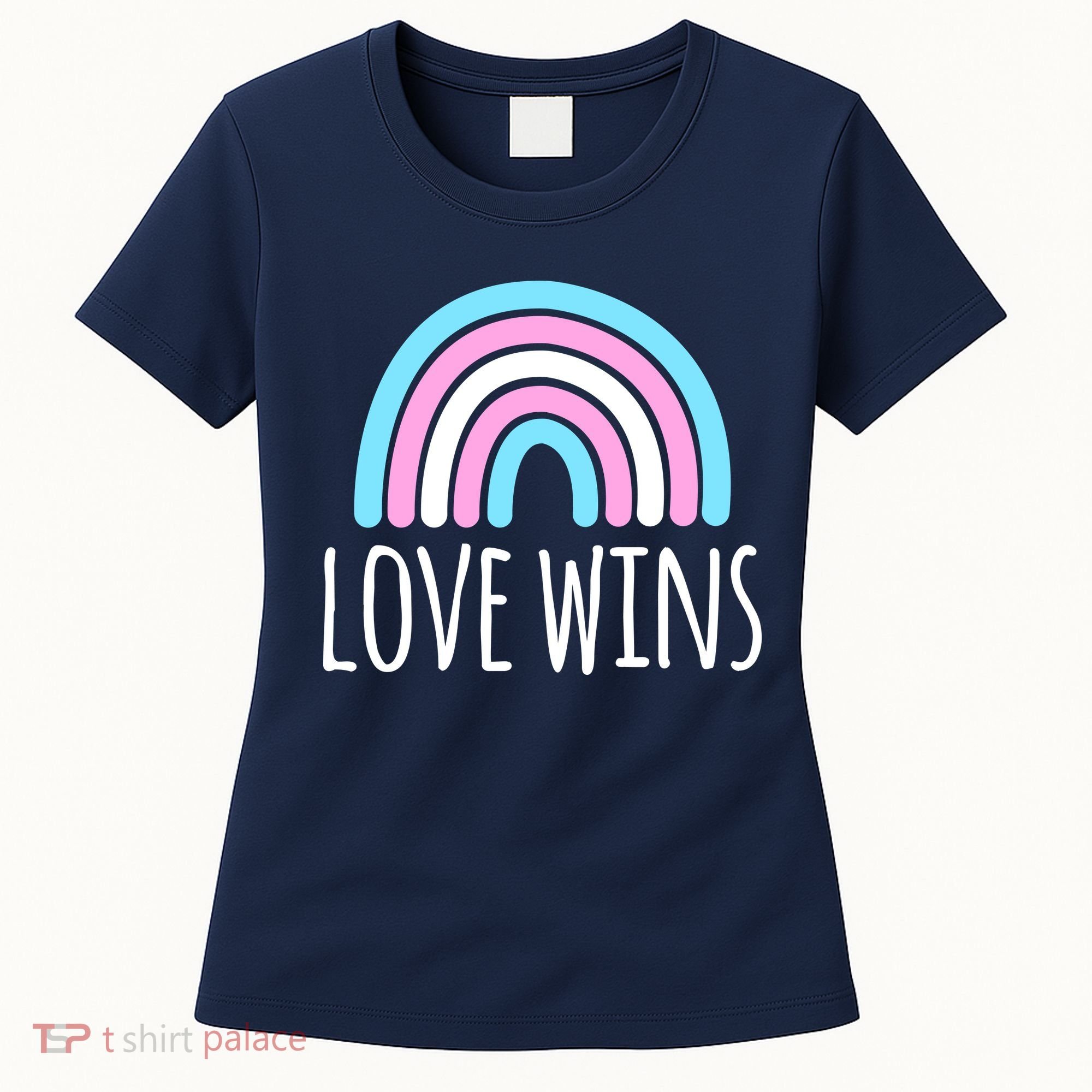 Love Wins Transgender Rainbow Pride Month Women's T-Shirt