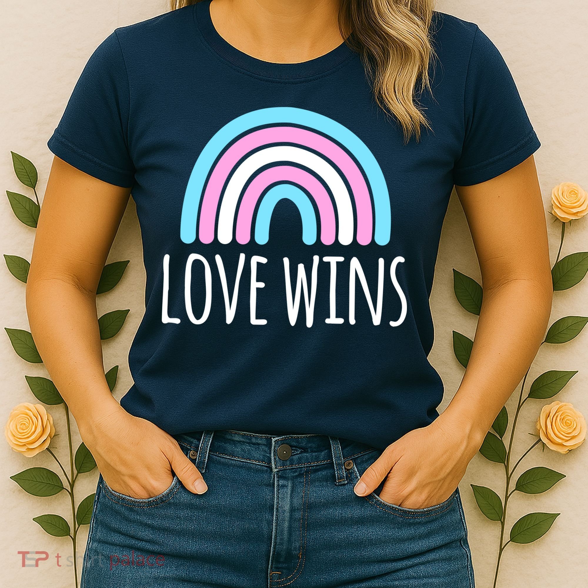 Love Wins Transgender Rainbow Pride Month Women's T-Shirt