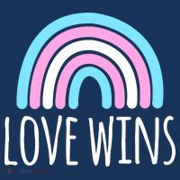 Love Wins Transgender Rainbow Pride Month Kids Sweatshirt thumb 2