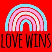 Love Wins Transgender Rainbow Pride Month Santa Hat thumb 1