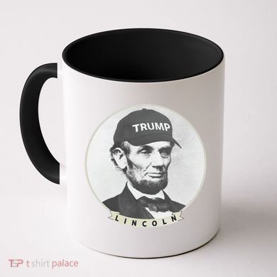 Lincoln Wearing Trump Hat Funny Abe Merica Abraham Gift Coffee Mug
