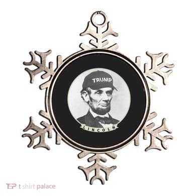 Lincoln Wearing Trump Hat Funny Abe Merica Abraham Gift Ornament