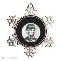 Lincoln Wearing Trump Hat Funny Abe Merica Abraham Gift Ornament thumb 0