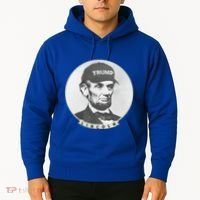 Lincoln Wearing Trump Hat Funny Abe Merica Abraham Gift Hoodie thumb 2