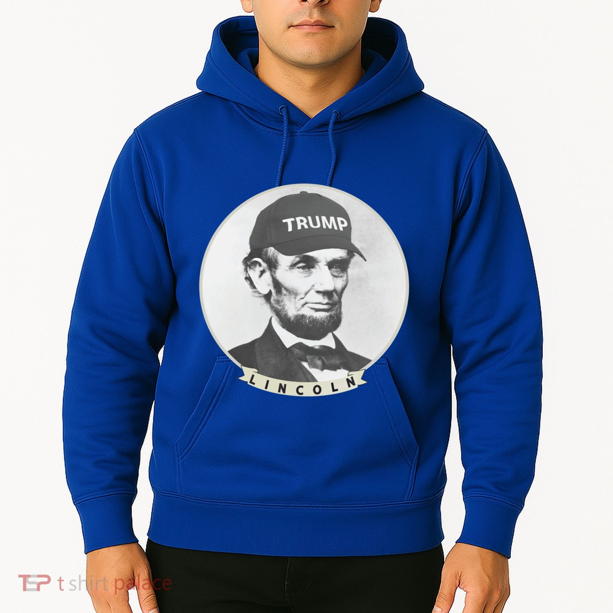 Lincoln Wearing Trump Hat Funny Abe Merica Abraham Gift Hoodie
