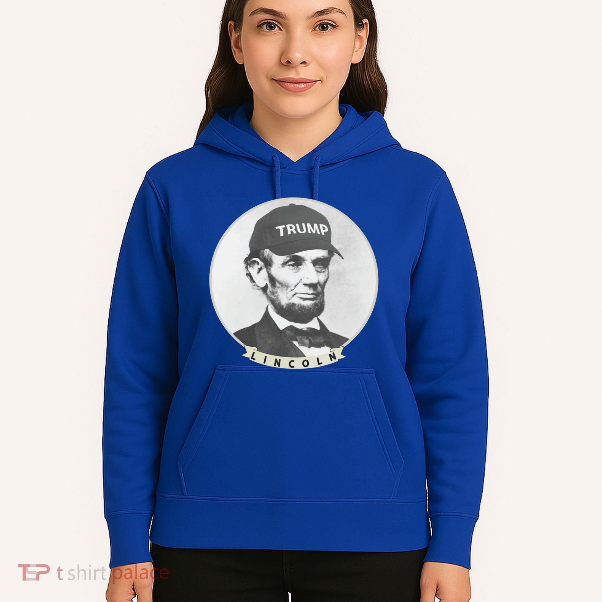 Lincoln Wearing Trump Hat Funny Abe Merica Abraham Gift Hoodie