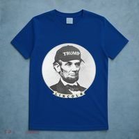 Lincoln Wearing Trump Hat Funny Abe Merica Abraham Gift T-Shirt thumb 5