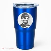 Lincoln Wearing Trump Hat Funny Abe Merica Abraham Gift Tumbler thumb 0