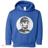 Lincoln Wearing Trump Hat Funny Abe Merica Abraham Gift Toddler Hoodie thumb 0