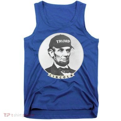 Lincoln Wearing Trump Hat Funny Abe Merica Abraham Gift Tank Top