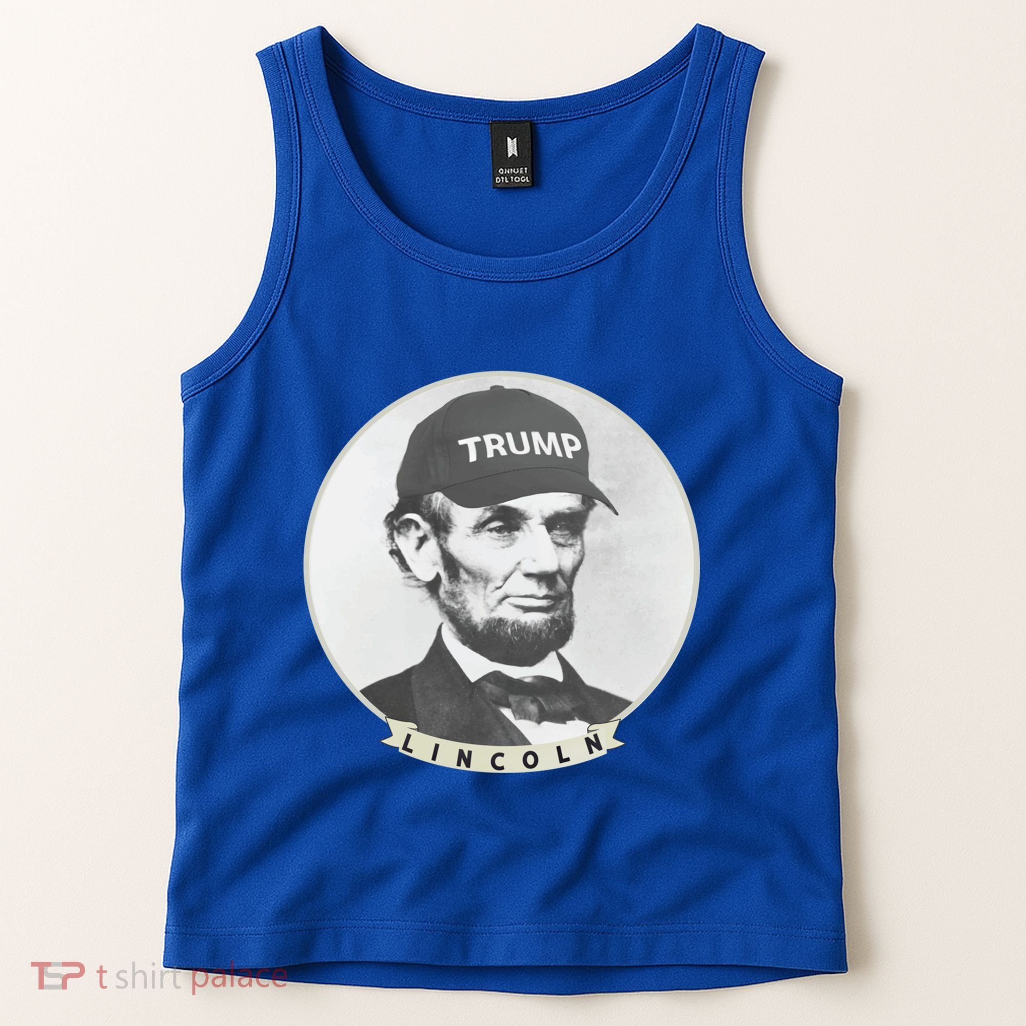 Lincoln Wearing Trump Hat Funny Abe Merica Abraham Gift Tank Top