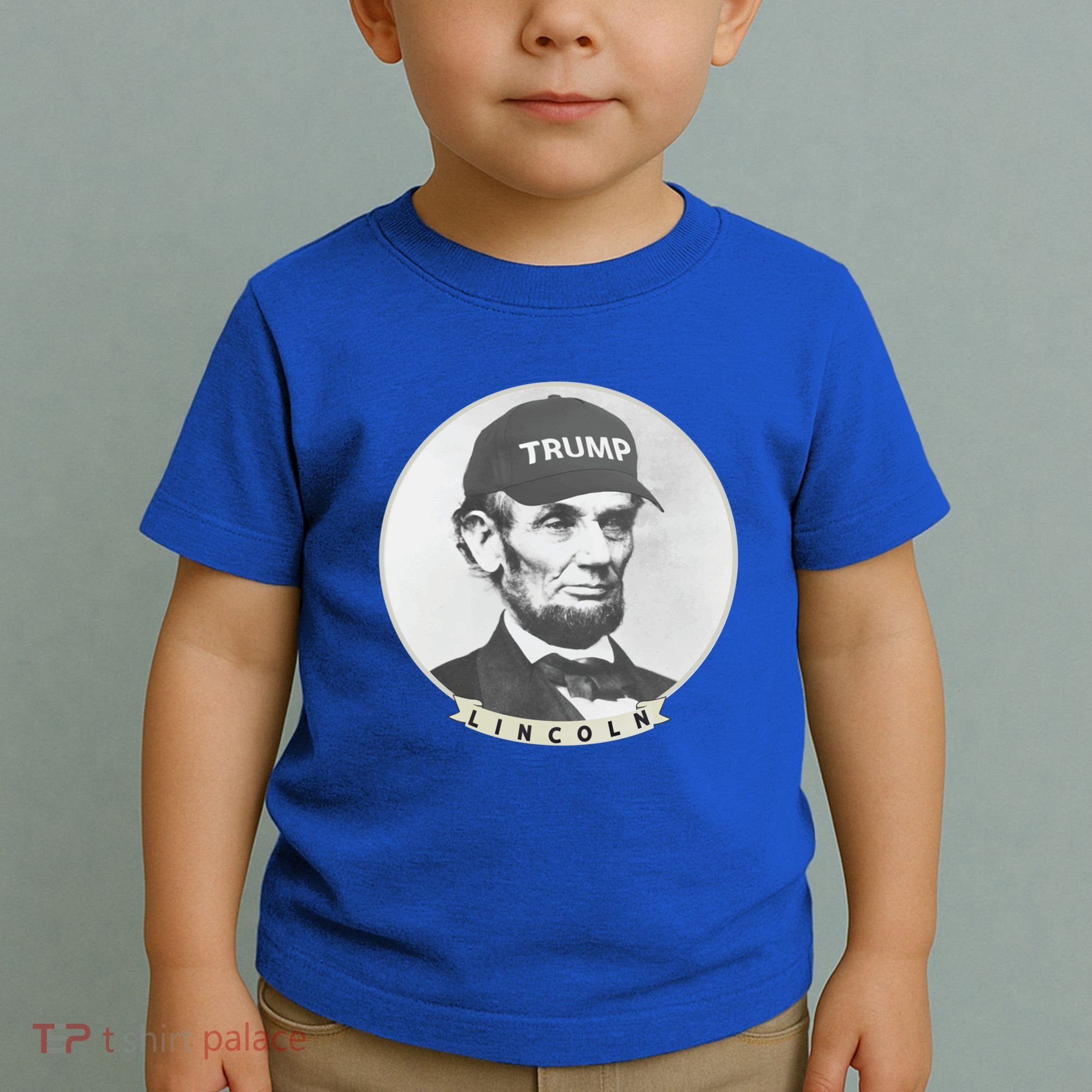Lincoln Wearing Trump Hat Funny Abe Merica Abraham Gift Toddler T-Shirt