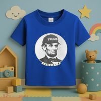 Lincoln Wearing Trump Hat Funny Abe Merica Abraham Gift Toddler T-Shirt thumb 3