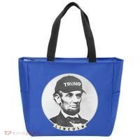 Lincoln Wearing Trump Hat Funny Abe Merica Abraham Gift Tote Bag thumb 0