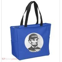 Lincoln Wearing Trump Hat Funny Abe Merica Abraham Gift Tote Bag thumb 2