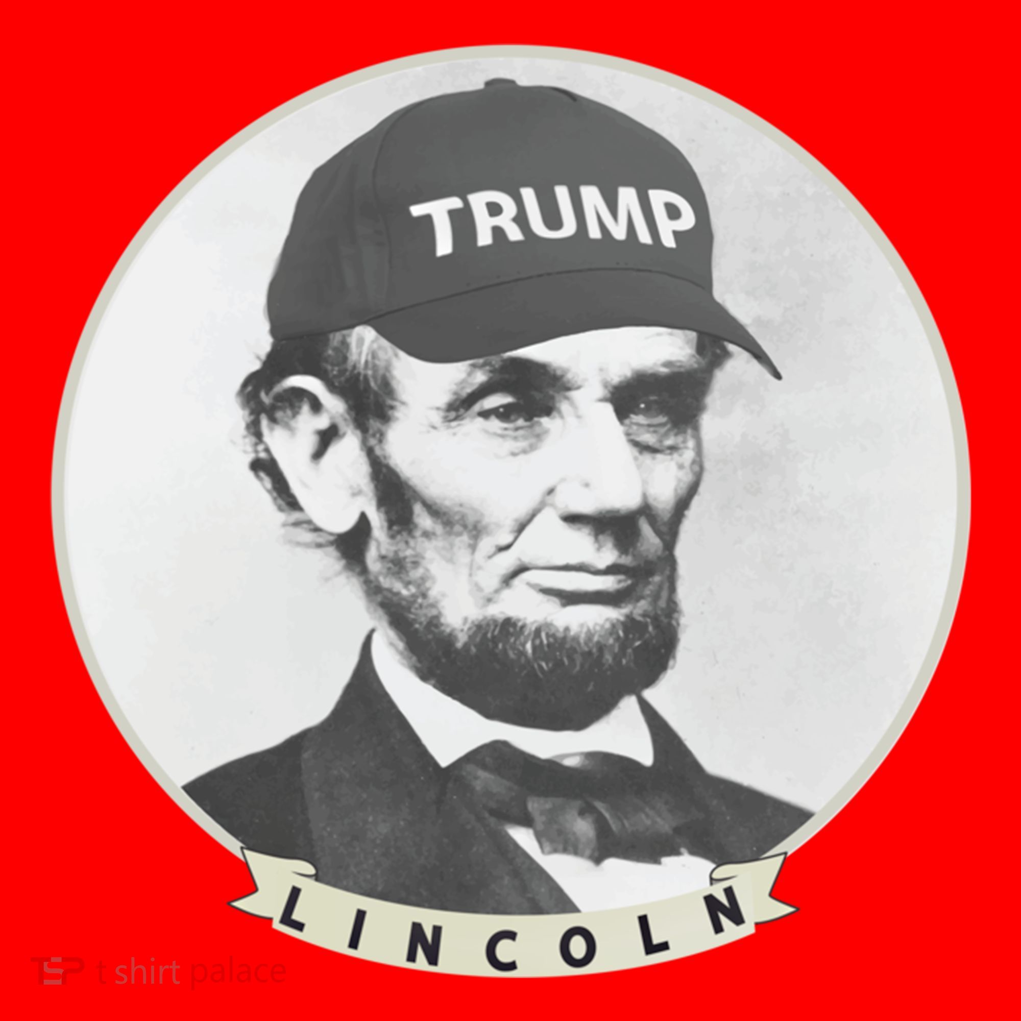 Lincoln Wearing Trump Hat Funny Abe Merica Abraham Gift Santa Hat