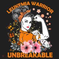 Leukemia Warrior Unbreakable Gift Awareness Gift Women's Sweatshirt thumb 2