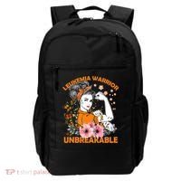 Leukemia Warrior Unbreakable Gift Awareness Gift Backpack thumb 0