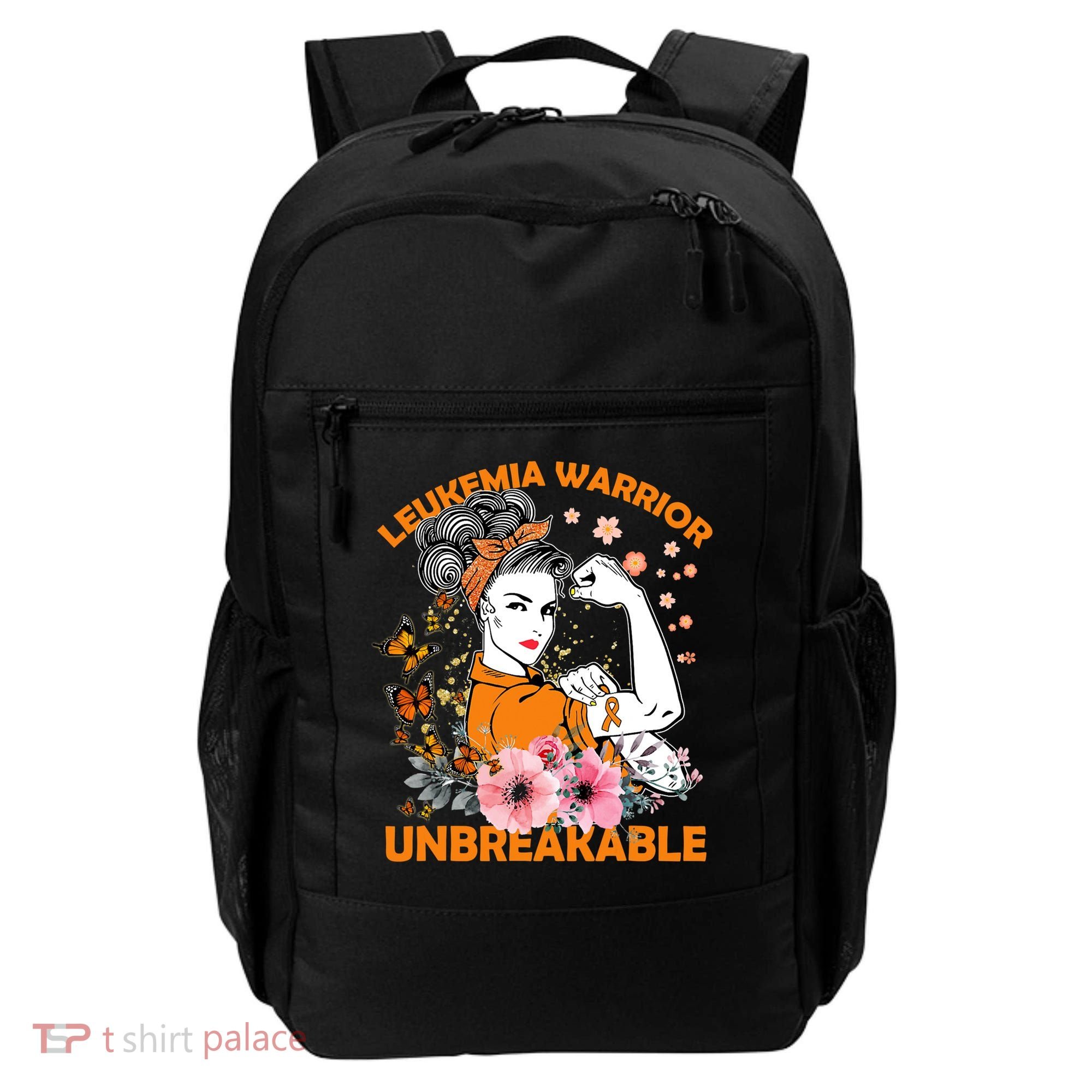 Leukemia Warrior Unbreakable Gift Awareness Gift Backpack