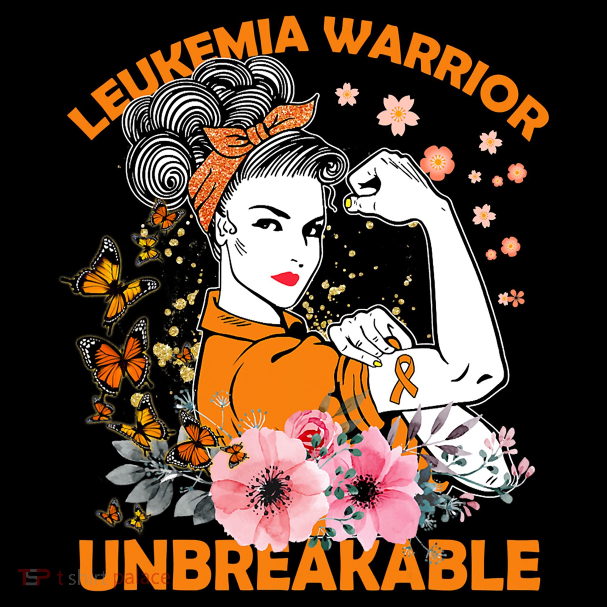 Leukemia Warrior Unbreakable Gift Awareness Gift Bucket Hat