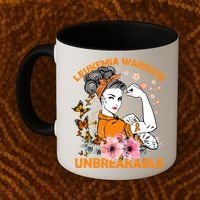 Leukemia Warrior Unbreakable Gift Awareness Gift Coffee Mug thumb 2